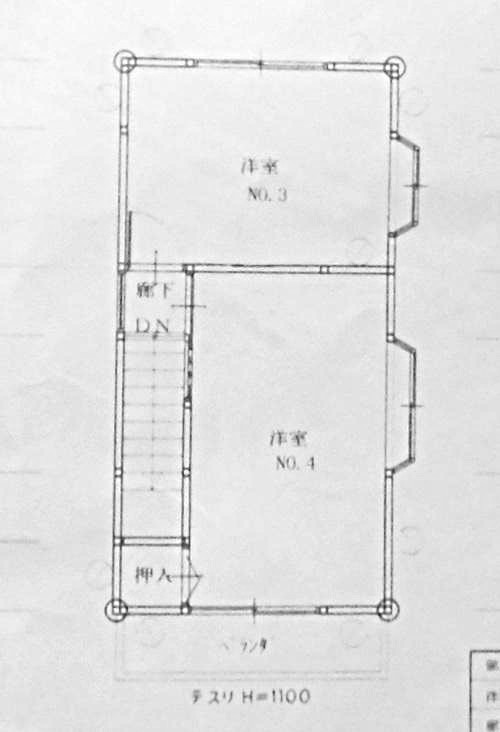 平原ホームの2階間取り図