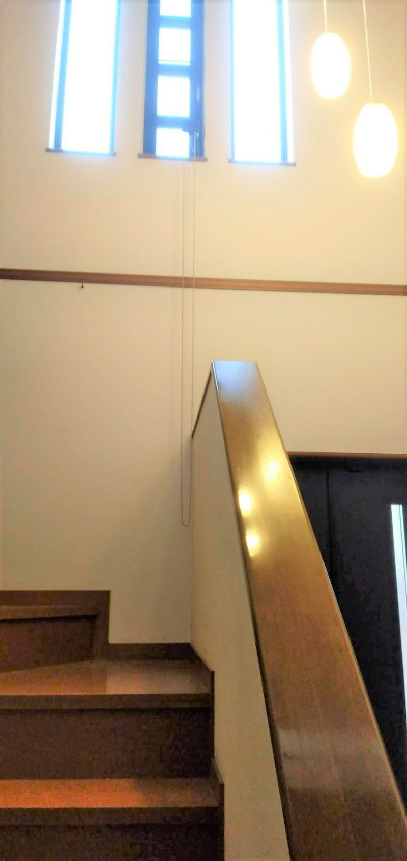 3000万円台前半の細田工務店の玄関吹き抜け