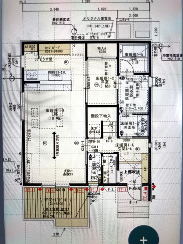 アイスマイルプラスの1階間取り図