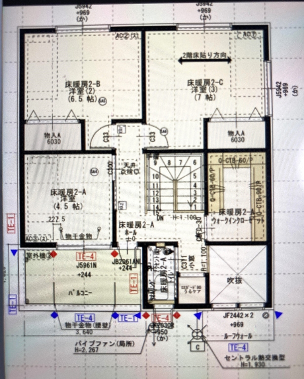 アイスマイルプラスの2階間取り図