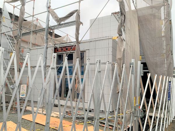 ヘーベルハウスの工事現場