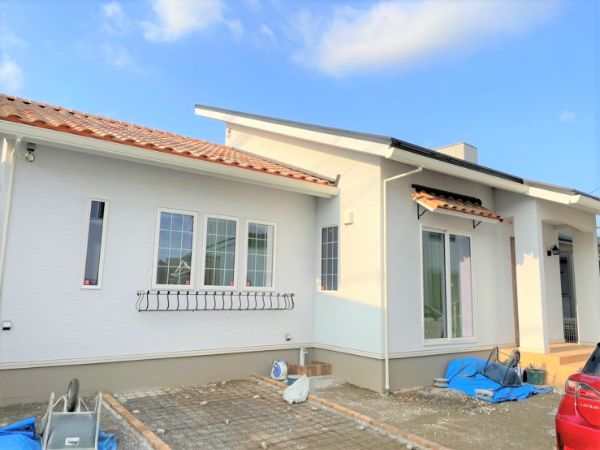 一条工務店の平屋の外壁