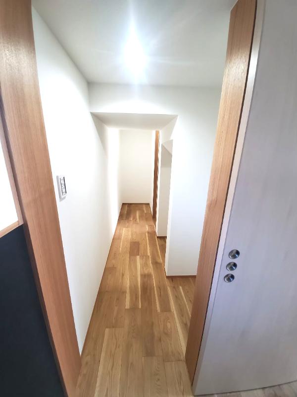 無印良品の木の家の廊下