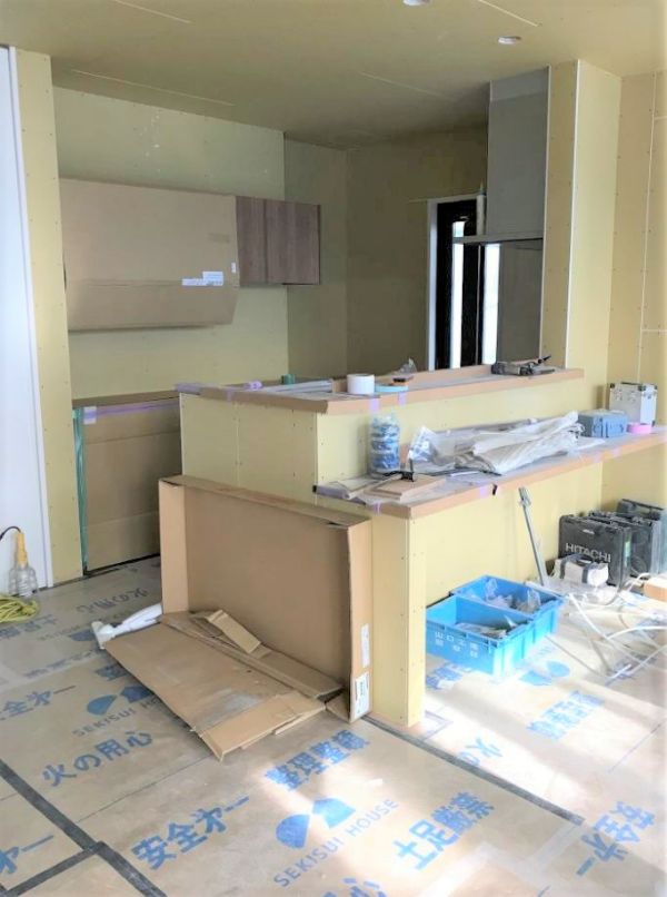 積水ハウスの工事現場