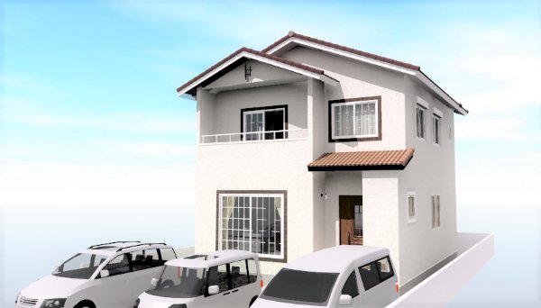 2000万円台前半のタマホームの3Dパース