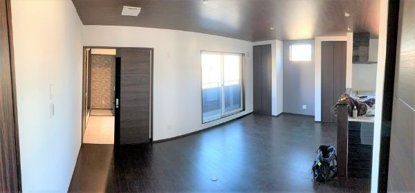 タマホームの5000万円台前半の3階建てのリビング