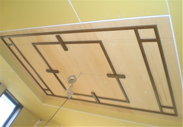 オーガニックハウスの折り上げ天井
