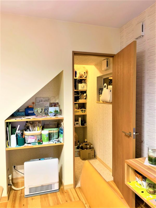 小原建設のリフォーム後のパントリー