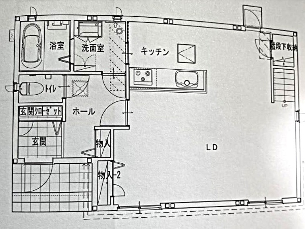 トヨタホームの1階間取り図